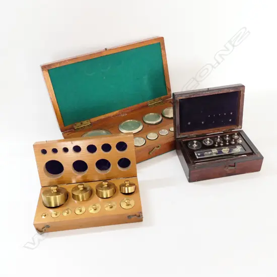 3 BOXED SETS OF WEIGHTS